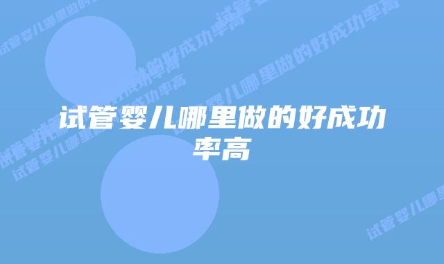 试管婴儿哪里做的好成功率高插图 试管婴儿哪里做的好成功率高插图