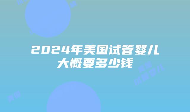 2024年美国试管婴儿大概要多少钱插图