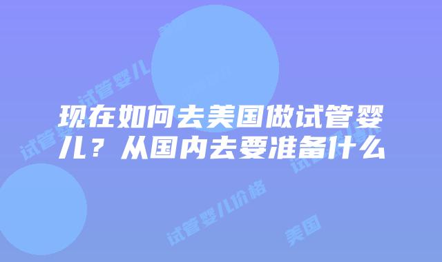 现在如何去美国做试管婴儿?从国内去要准备什么插图 现在如何去美国做试管婴儿?从国内去要准备什么插图