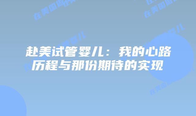 赴美试管婴儿：我的心路历程与那份期待的实现插图